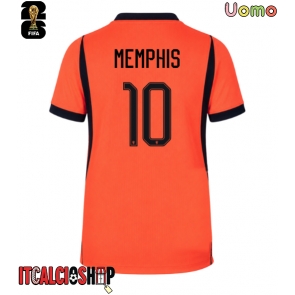 Paesi Bassi Memphis Depay #10 Prima Maglia Mondiali 2026 Manica Corta